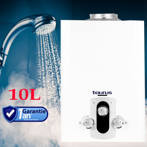 Chauffe-eau à gaz RIVER 10LT - Taurus Maroc | Électroménager
