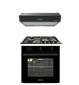 Trio Black Encastrable Four / Plaque / Hotte