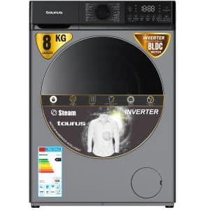 Machine à laver Taurus 8 Kg Inverter Steam WM-80-B212