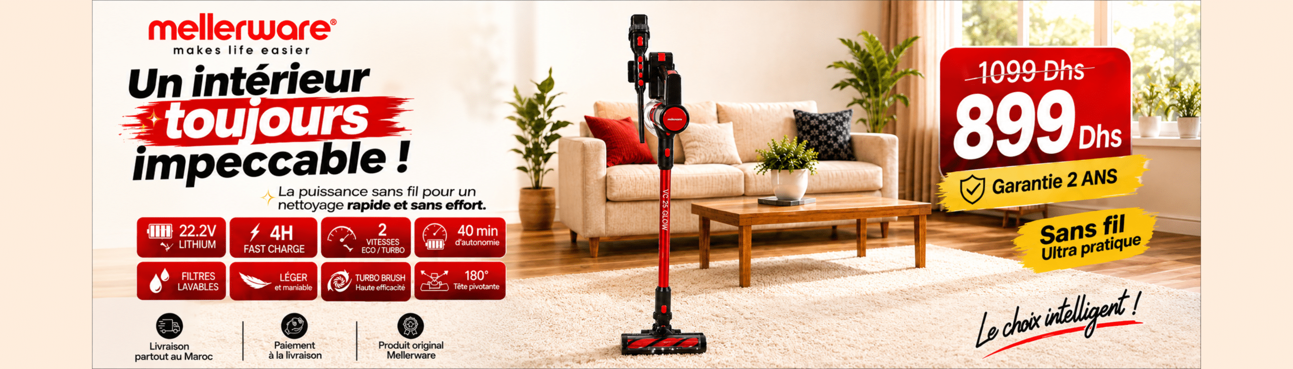 aspirateur vc 25 glow