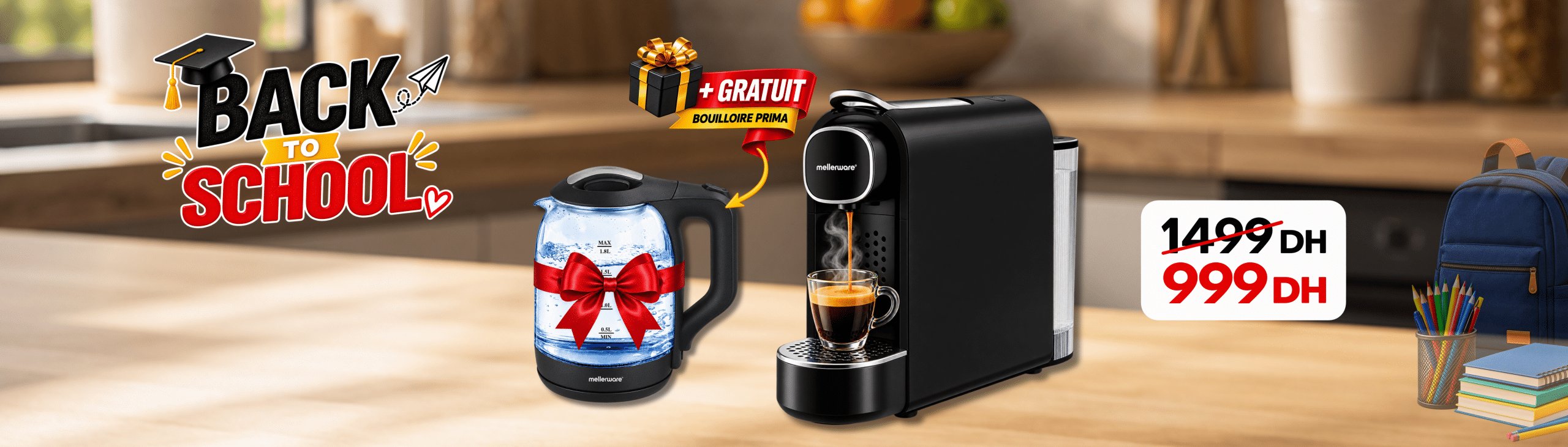 Cafetiere + gratuité