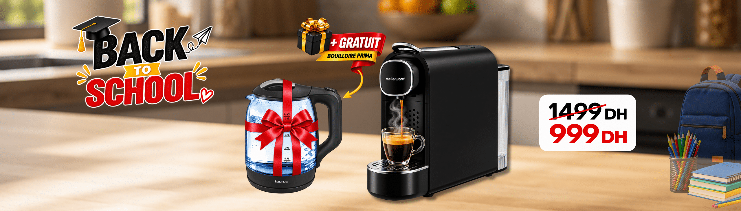 Cafetiere + gratuité