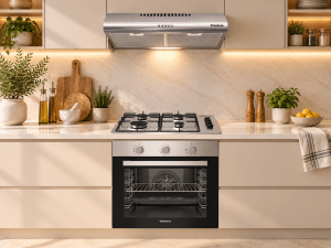 Trio Encastrable Taurus INFINETY 60 – Four + Plaque Gaz + Hotte